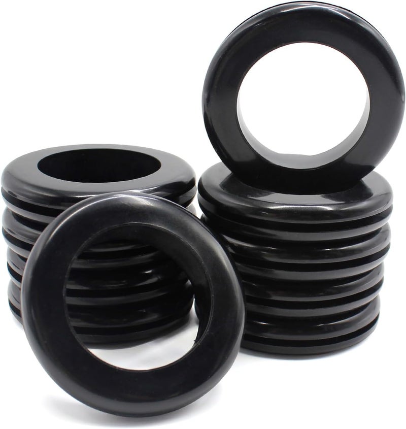EASYEAH Store 2 Inch Rubber Grommets for Wiring, 1-9/16 in ID Firewall Grommet Automotive, Eyelet Ring Gasket Hole Grommets for Metal Electric Box, Wires Cables Hoses Cords Protection, 10 Pcs, 40x50 mm - Image 1